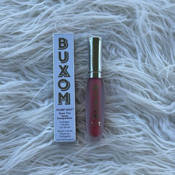 Buxom Plump Shot Plumping and Smoothing Lip Serum Gloss Plush Peach - Picture 3 of 11